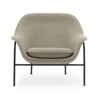 Normann Copenhagen Drape Lounge Chair, Low - Steel Leg