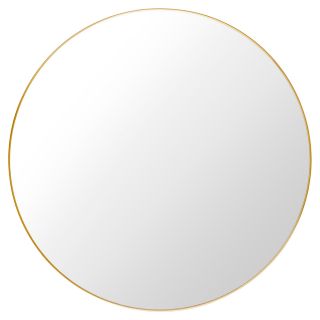 Gubi Round Mirror brass