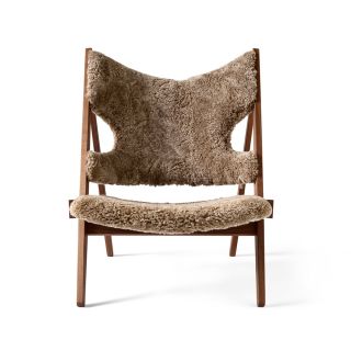 Audo Copenhagen Knitting Chair Sheepskin - Walnut & Cork
