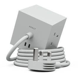 AVOLT Square 1 UK Power Extension Lead - Gotland Grey