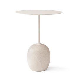 &Tradition Lato Side Table Lacquered Oak w. Crema Diva marble