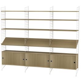 String Living Room Bundle L G oak white