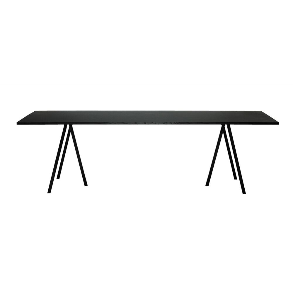 HAY Loop Stand Rectangular Dining Table - Laminate tabletop