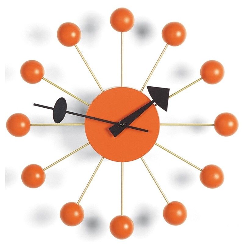 Vitra Ball Clock, Orange Wall Clock | Utility Design UK