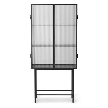 Ferm Living Haze Vitrine Glass Cabinet - Reeded Glass