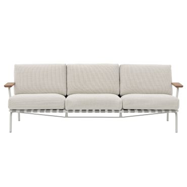 Muuto Settle Outdoor 3-Seater Sofa Grey Laze 1
