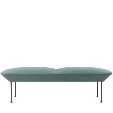 Muuto Oslo Bench - Steelcut Trio 966, Dark Grey