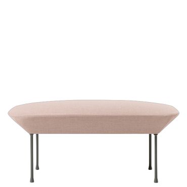 Muuto Oslo Pouf - Fiord 551, Black Legs 