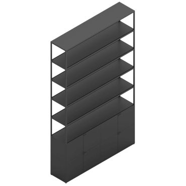 HAY New Order Shelving Unit - Combination 702 Charcoal