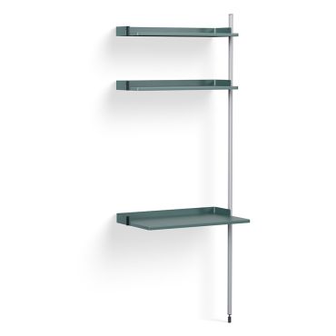 Pier system 10 add-on in blue with aluminium profile 