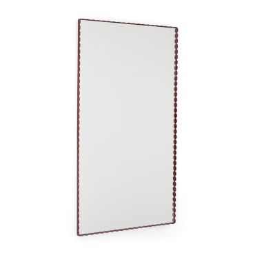 Hay Arcs Mirror Rectangle Large - Burgundy