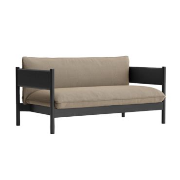 HAY Arbour Club Sofa Black Beech Frame with Re-Wool 218 Fabric