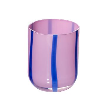 MAEGEN Atina Glass Tumbler - Navy & Lilac
