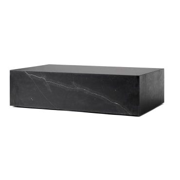 Audo Marble Plinth Low - Black Marquina 