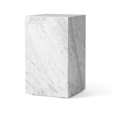 Audo Copenhagen Marble Tall Plinth - White Carrara