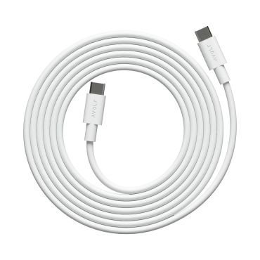 AVOLT Cable 1 USB-C to USB-C - Opal White