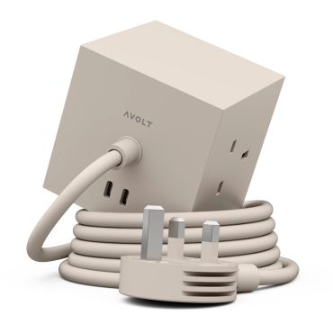 AVOLT Square 1 UK Power Extension Lead - Nomad Sand