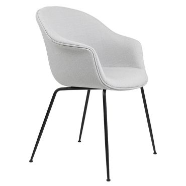 Gubi Bat Dining Chair - Fully Upholstered Metal Base 