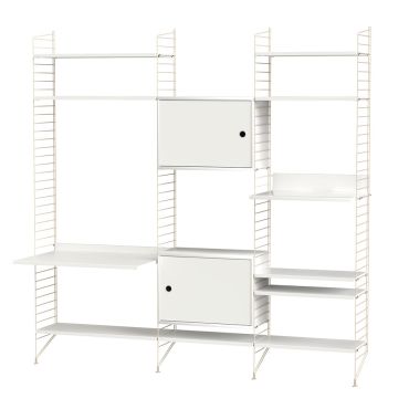 String Living Room Bundle L P white beige