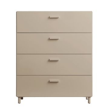 String Furniture Relief Chest of Drawers Wide, Leg Base Beige