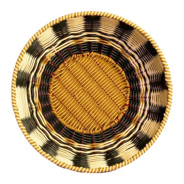 MAEGEN Woven Fruit Bowl - Black & Cream