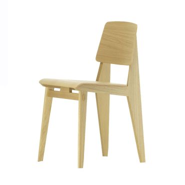 Vitra Prouve Chaise Tout Bois Chair - Natural Oak