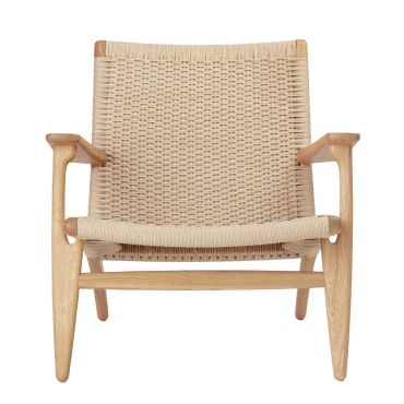 Carl Hansen CH25 Lounge ChairOiled Oak Natural Papercord