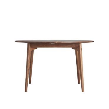 Case Furniture Dulwich Extending Dining Table - Round in walnut finish.