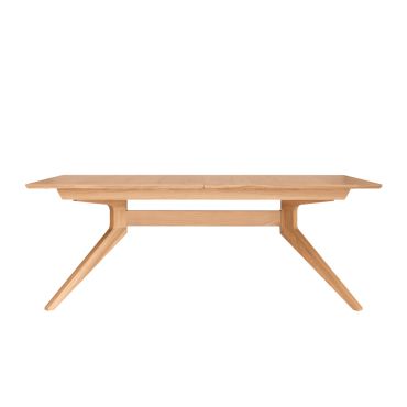 Case Furniture Cross Extending Dining Table in oak.