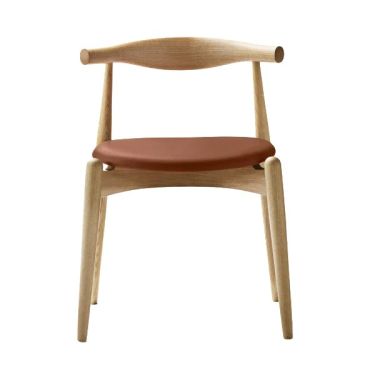 Carl Hansen CH20 Elbow Chair – Oiled Oak, Thor 307 (Cognac) Leather