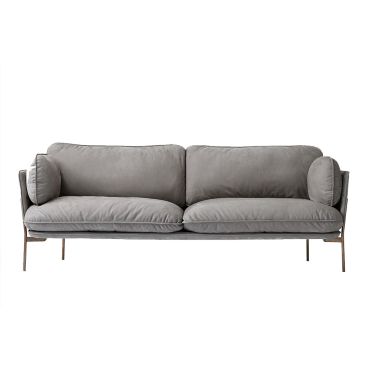 &Tradition LN3 Cloud - 3 Seater Sofa Grey Upholstery 