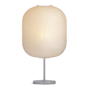 Hay Common Table Lamp Oblong Shade & Grey Terrazzo base