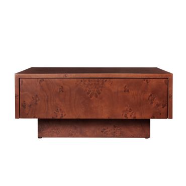 Ferm Living Burl Storage Coffee Table in Dark Stain