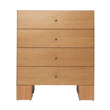 Ferm Living Kuben Drawers - 1x4, front view