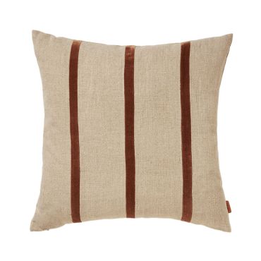 Ferm Living Senti Cushion - Linen / Carob Brown