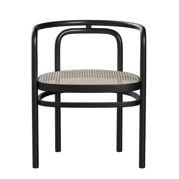 Fritz Hansen PK15 Dining Chair, black ash