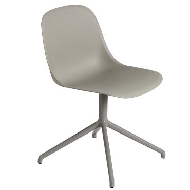 Muuto Fibre Side Chair - Swivel Base - Grey