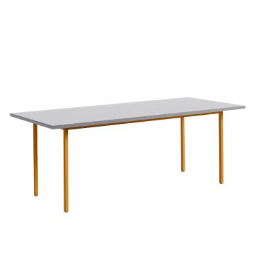 Hay Two-Colour Table - Rectangle, grey, ochre