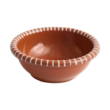 HAY Barro Salad Bowl Large - Natural with Stripes
