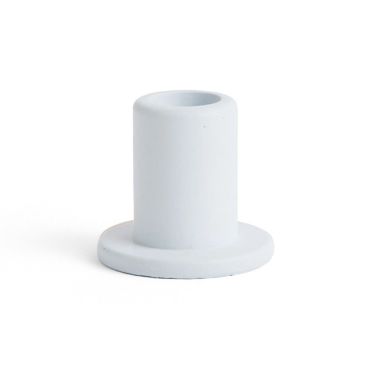 HAY Tube Candleholder Concrete - Light Blue