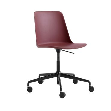 &Tradition Rely Chair HW28 - Swivel Base with Castors and Gas Lift