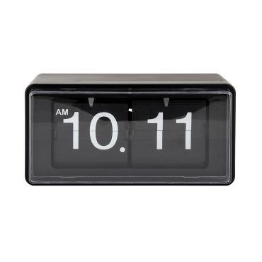 Karlsson Retro Flip Clock Black