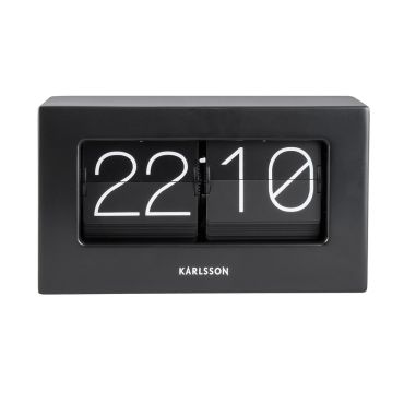 Karlsson Boxed Flip Wall/Table Clock  - Black