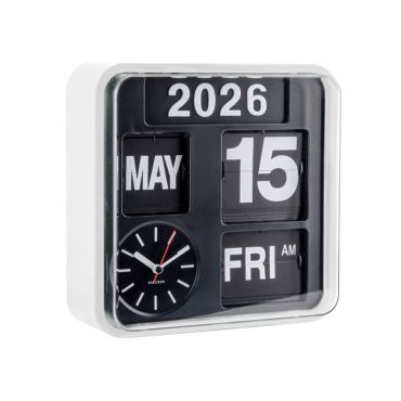 Karlsson Mini Flip Wall Clock - White