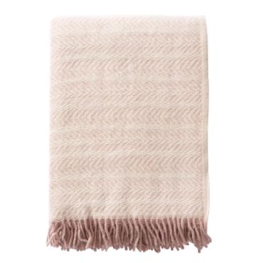 Klippan Brushed Lambswool Throw, Alm Pink