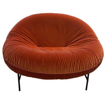 Knoll Bun Lounge Chair, Iseo Orange 14 Ex Display