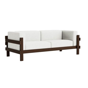 Kube Sofa with dark brown pine frame & Hallingdal 110 upholstery