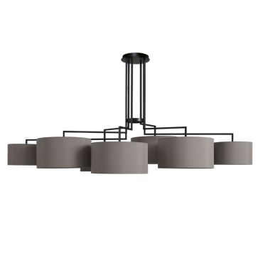 Zeitraum Noon 7 Pendant Light - Textile Warm Grey 