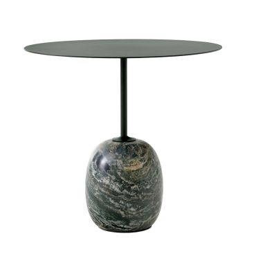 &Tradition Lato Side Table LN9  - Deep Green w. Verdi Alpi Marble