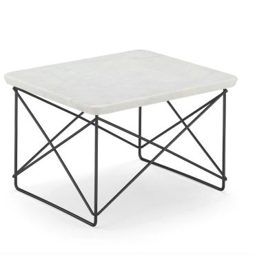 Vitra Eames LTR Occasional Table, Marble Black